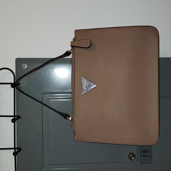 New with tags Guess taupe Brisbane Tote - Picture 3 of 8